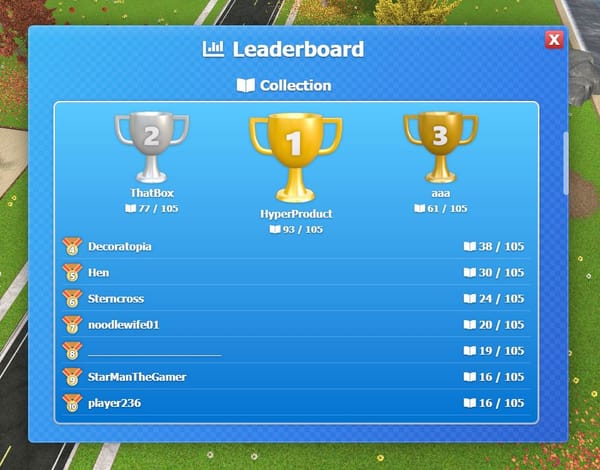 Game Update: Carpet Colors, Moving Fog, and Leaderboard Medals